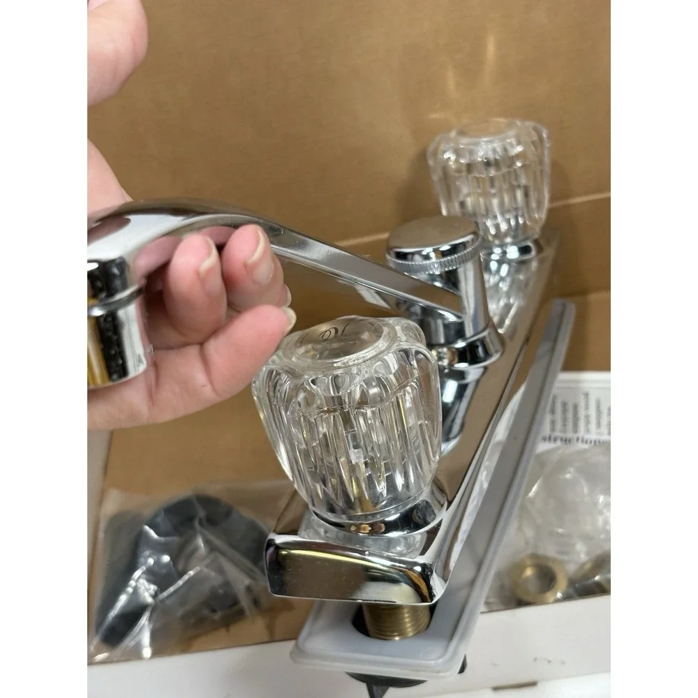 Wellington 47308 Kitchen Faucet 8 Inch Two Handle (Chrome) V2183dt No Spray‎